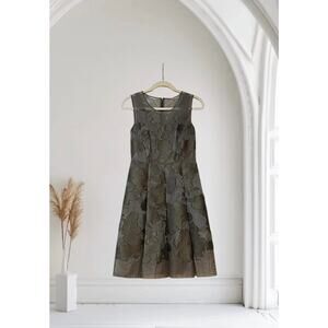 Elie Tahari Cocoa Jessy Sleeveless Fit & Flare Dress Size 2